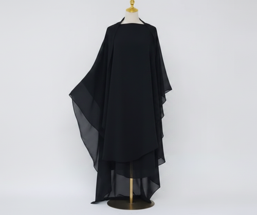 2-Layer Tie-Back Khimar